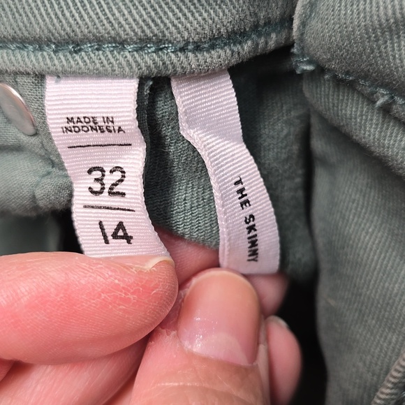 {LOFT} Women's Forest Green The Skinny Jeans 14/32 - Picture 12 of 12